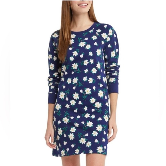 Draper James Natalie Sweatshirt Dress in Magnolia Cotton Size 1x - Picture 1 of 8